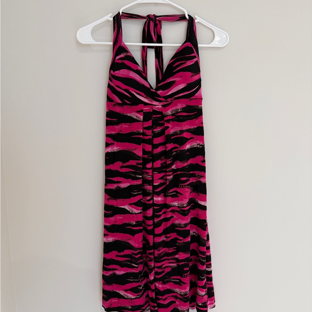 Miss Sixty Vibrant Pink and Black Dress
